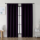 Simplebrand Ava BlackBerry Blackout Curtains for Bedroom 72 Inch Length 2 Panels Set, Privacy Thermal Insulated Rod Pocket Door Window Curtains for Patio French Door Front Door, W40 x L72 Inch by TinyTreasures Baby Boutique