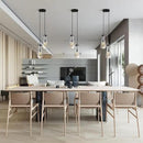 Black Raindrop Pendant Lights Kitchen Island, Bronze 2-Light Cluster Pendant Light for Dining Room, Dimmable Hanging Pendant Lighting Bedroom Light Fixture Ceiling Chandelier for Foyer by CozyNest Decor