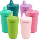 Re-Play Sippy Cups for Toddlers - 10 Oz. Reusable Spill Proof Cups for Kids, Dishwasher/Microwave Safe - Made in USA - Set of 6-3.13" x 6.25" - Fairytale by TinyTreasures Baby Boutique