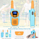 Walkie Talkies for Kids Rechargeable Walkie-Talkie for Adults Long Range FRS 2 Way Radio 3 Pack with Lanyard Battery 4 Miles NOAA USB, Family Toys for 3-12 Year Old Girls Boys Toddlers Camping by TinyTreasures Baby Boutique