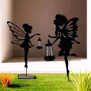 Solar Fairy Garden Decor Lights, 2 Packs, Metal Hanging Lanterns with Warm Solar Glow – Exquisite Gifts for Women, Mom, Friends (Fairy Hanging Lantern) by CozyNest Decor