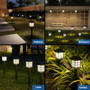 Solar Garden Outdoor Lights 12 Pack,Outdoor Landscape Lights Solar Waterproof Garden LED Lights for Pathway Patio Driveway Walkway Porch, Auto On/Off (Warm Light) by GreenHaven Gardens