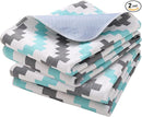 OUTCREATOR® Washable Bed Pads 34" x 56" (Pack of 2), Incontinence Mattress Protector, Anti-Slip Waterproof Underpads for Adults Kids Elderly Pets, Absorbency & Reusable Bedwetting Pads (Wave) by TinyTreasures Baby Boutique