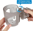 Accmor Universal Cup Holder, Stroller Cup Holder, 360° Rotatable Large Caliber Designed Bottle Holder for Stroller, Bike, Wheelchair, Walker, Scooter, Transparent Grey by TinyTreasures Baby Boutique