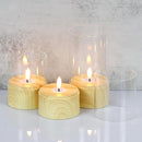 Battery Operated Candles with 6H Timer, 3 Pack Glass LED Flikcering Flameless Candles, Clear Pillar Candles with 3D Flame for Spring Wedding Home Bedroom Decor(Set of 3) by GreenHaven Gardens
