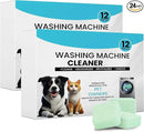 Washer Machine Cleaner Tablets-24Pack-12 Month Supply,Formulated for Pet Owners Washing Machine Cleaner,Compatible with HE,Easily pet hair remover for laundry.Top & Front Load Washer.Septic Safe. by CozyNest Decor