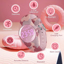 Kids Watches for Girls Boys Digital Sport Watch with Step Counter Pedometer Vibration Alarm Clock, No App Waterproof Fitness Tracker Kids Watch Boys Girls Teens Students Ages 5-16 by TinyTreasures Baby Boutique