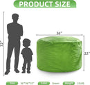 Hobestluk 3FT Bean Bag Chair Giant Bean Bag Chairs for Adults Large Bean Chairs with Removable Cover, Beanbag Chair with Filler, Adult Bean Bag Chairs for Living Room, Bedroom by CozyNest Decor