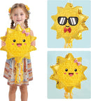 WERNNSAI Sun Pinata-Sunshine Party Decorations pull string Sun Pinata with Blindfold and Bat for Girls Kids Sun Brithday Baby Shower Summer Party Game Supplies by TinyTreasures Baby Boutique