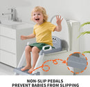 Potty Training Seat for Toddlers, 2 in 1 Potty Training Toilet with Anti-Slip Pad Step Stool, Toddler Toilet Seat for Boys and Girls by TinyTreasures Baby Boutique