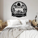 Personalized Family Name Sign, Custom Family Signs Metal Wall Decor, Family Wall Art, Metal Signs Customized, Family Wall Decor for Living Room, Rustic Hanging Decoration Sign, Housewarming Gifts by CozyNest Decor