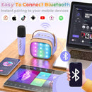 FLUESTON Mini Karaoke Machine for Kids Adults, Portable Bluetooth Speaker with Wireless Microphone, Birthday Kids Gifts Toys for Girls Ages 3, 4, 5, 6, 7, 8, 9,10,11,12+ Years Old by TinyTreasures Baby Boutique