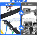 Hapfan 65 ft Ninja Warrior Obstacle Course for Kids with Swing, Ninja Rope Course with 11 Obstacles for Backyard Outside, Tree Slackline Jungle Gym Outdoor by TinyTreasures Baby Boutique