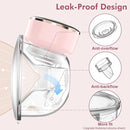 Wearable Breast Pump Hands Free of Longer Battery Life & LED Display, Portable Electric Breast Pump with 3 Modes & 9 Levels & Low Noise, 24 mm Flange, 2 Pcs Pink by TinyTreasures Baby Boutique