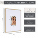 Camden Reed Arcadia 8 Piece Oversized Gallery Wall Frame, 16x20 and 16x16 Inch Matted Frames for Featuring 8x10 and 5x7 Inch Photographs or Art Prints, Natural Finish by CozyNest Decor
