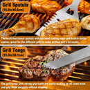 POLIGO 26PC Exclusive BBQ Grill Accessories in Aluminum Case for Birthday Christmas Grilling Gifts - Premium Grill Utensils Set with Barbecue Claws, Meat Injector, Thermometer for Smoker, Camping BBQ by GreenHaven Gardens