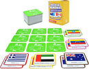 Menique, Juego de Memoria de Banderas del Mundo en español, para niños y adultos. Flags of The World, Memory Matching Game in Spanish, for Kids and Adults, 100 Tiles 50 Pairs. by TinyTreasures Baby Boutique