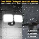 Rechargeable Battery Operated Motion Lights 2500LM & 4000LM Motion Sensor Security Lights(1-3 Months Endurance) USB Charging LED Flood Lights Outdoor for Garage Yard Entryways Patio Garden by GreenHaven Gardens