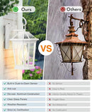 VIANIS 2 Pack Outdoor Wall Lights, Dusk to Dawn Exterior Light Fixture for House, 100% Anti-Rust Aluminum Waterproof Porch Light Outside Wall Lights, White Outdoor Wall Sconce Lanterns for Garage by GreenHaven Gardens