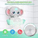 Baby Bath Toys, Magnetic Charging Music Bath Bubble Machine, Elephant Bubble Maker for Kids Ages 1-3 4-8, Toddler Bathtub Toy Gift for Boys and Girls (Grey) by TinyTreasures Baby Boutique