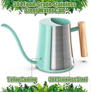 Watering Can Indoor Plants Mint Green 35oz Cute Watering Can Decorative Small Matal Watering Pot for House Bonsai Plants Garden Flower Indoor Outdoor by GreenHaven Gardens