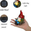 Solar Gnomes Decor Outside Mini Gnome Figurines Outdoor Solar Porch Patio Garden Miniatures Gnomes Decor Gift for Women Grandma Mother's Day Birthday by CozyNest Decor