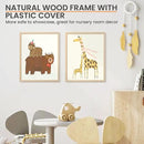 upsimples 16x20 Frames, Natural Solid Wooden Picture Frames, Display 11x14 with Mat or 16 x 20 Without, Vertical or Horizontal Wall Hanging, 1 Pack, Natural by CozyNest Decor