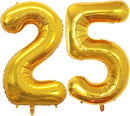 GOER Number 25 Balloons for 25th Birthday Party Decorations,42 Inch Jumbo Foil Helium 52 Balloons for 52nd Birthday Party Decoration (Gold) by TinyTreasures Baby Boutique