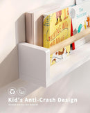 Nursery Book Shelves - 4 Pack, Wall Book Shelves for Bedroom, Kids, Play Room, Nursery Decor by TinyTreasures Baby Boutique