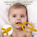 Baby Teething Toys with Easy-Hold Handle, Silicone Infant Toothbrush, Textured On Both Sides Helps Massage, Soothe Sore Gums, Teething Toys for Babies 0-6 Months, 6-12 Months by TinyTreasures Baby Boutique