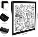 A4 Rechargeable Light Pad with Carry Bag, KOBAIBAN Wireless Magnetic Tracing Light Box, 5-Level Brightness LED Light Tablet Board, Cordless Battery Powered Light Drawing Table for DIY Diamond Painting by TinyTreasures Baby Boutique