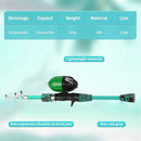 Kids Fishing Pole Kit Set，Portable Telescopic Fishing Rod and Reel Combo Full Kits for Boys, Girls, Beginner, Youth by TinyTreasures Baby Boutique