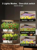 GROWNEER HydroEasy1.0 Hydroponics Growing System Kit, Beginner-Friendly Indoor Garden for Vegetable Fruit Herb, Solid Wood Design, Perfect Gift Idea, Full-Spectrum LED Lights for Maximum Growth by GreenHaven Gardens