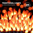 100LIGHTS Orange Extra-Bright with End Connectors Halloween Decorative Lights 5.98m UL Certified Mini String Light Set Waterproof for Halloween Home Garden Christmas Tree Party Patio Wedding by CozyNest Decor