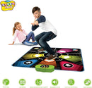 Dance Mat, Electronic Educational Toys for Kids Age 3-12, Musical Dancing Challenge Pad Game with LED Lights, AUX or Built in Music, Party Toys for Girls Boys Families by TinyTreasures Baby Boutique