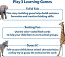 Skillmatics Thick Flash Cards for Toddlers - First 100 Animals, Montessori Toys, Preschool Learning Activities, Learning Aids, Gifts for Kids Ages 1, 2, 3, 4 Years by TinyTreasures Baby Boutique