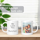 Personalized Coffee Mug, Custom Photo Text 11 Oz Ceramic Mug, Customized Picture Name Tea Cup, Unique Gift Idea, Taza Cafe Personalizadas Fotos, Cute Custom Gifts Mom Women Men, Father's Day, White by TinyTreasures Baby Boutique