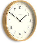 NEWGATE® Mauritius Wall Clock | Scandi Inspired Bamboo Clock | 15 inch | Modern Minimalist Design for Kitchen, Living Room or Office by CozyNest Decor