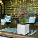 Galvanized Steel Black Planter Box Square 27.6 in Metal Large Planter Box Outdoor Indoor Huge Cube Heavy Duty Flower Pot Modern Commercial Residential for Patio, Deck, Yard, Garden by CozyNest Decor