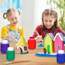 EXTRIC Washable Paint for Kids 12 Color, Non-Toxic Tempera Kid Paint 2 oz Bottles, Vibrant Pigments, Easy-Clean Toddler Paints, Kids Painting Set Arts and Crafts Supplies by TinyTreasures Baby Boutique