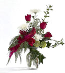 Floral Supply Online - 8" Clear Rose Vase and Flower Guide Booklet - Decorative Glass Flower Vase for Floral Arrangements, Weddings, Home Decor or Office. by CozyNest Decor