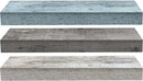 Sorbus Floating Shelves - 3 Pack 16 Inch Rustic Grey Blue Rustic Wall Shelves for Bedroom, Kitchen, Living Room, Bathroom Shelves, Home Decor, Office - Floating Shelf for Trophies, Frames by CozyNest Decor