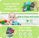 2 PCS High Contrast Crinkle Baby Books 0-6 Months Interactive Sensory Baby Toys 9-12 Month Montessori Activities Touch Feel Infant Book 0-3-6 Month Car Seat Travel Essentials Newborn Development Gift by TinyTreasures Baby Boutique