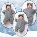 Newborn Baby Bear Outfit Suit Girls Boys Fleece Jumpsuit Romper Hooded Winter Snowsuit Clothes by TinyTreasures Baby Boutique