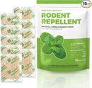 Mice Repellent Indoor, Peppermint Oil to Repel Mice and Rats, Extra-Strength Plant-Based Mice Repellent Rat Repellent for House Squirrel Repellent Rodent Deterrent for Indoor Use (Pack of 10) by GreenHaven Gardens