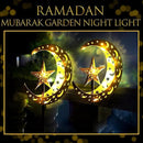 2 Pcs Ramadan Solar Lights Ramadan Decorations Outdoor Mubarak Star Moon Solar Stakes Lights Waterproof for Eid Decorations Outdoor Garden Walkway Lawn Patio Yard(Star) by GreenHaven Gardens