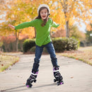 Adjustable 4 Size Kids Roller Skates With Light up Wheels for Girls Ages 5-8-12, Safe and Fun Illuminating Skates for Kids, Toddlers, Boys by TinyTreasures Baby Boutique