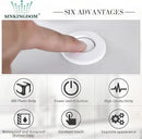 Garbage Disposal SinkTop Air Switch Kit,White with Long Button,Brass Made Cover,White by CozyNest Decor