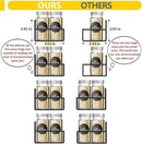 Magnetic Spice Rack Organizer for Fridge Seasoning Organizer for Kitchen storage with Screw or Adhesive Hanging,Magnetic Shelf with Hook for Refrigerator and Oven (3pack) by CozyNest Decor