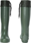 Asgard Packable Tall Rain Boots for Women Waterproof Rubber Garden Boots Ultra Lightweight Flat Mud Boots- NOT FOR WIDE CALF by GreenHaven Gardens